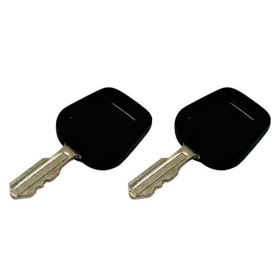 Set of Two Plastic Covered Molded Ignition Keys Compatible with Delta, Cub Cadet and MTD Lawn Equipment / 925-2054A