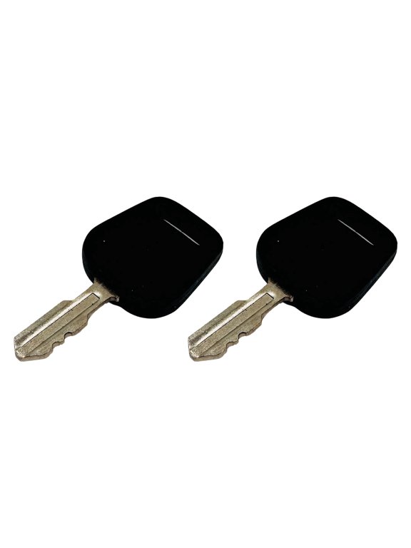 Set of Two Plastic Covered Molded Ignition Keys Compatible with Delta, Cub Cadet and MTD Lawn Equipment / 925-2054A