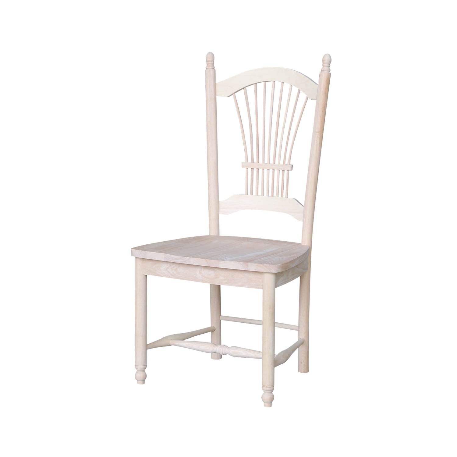 High-Back Brown Microfiber Upholstered Side Chair in Solid Wood