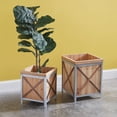 thumbnail image 1 of Set of Two Wood Planter Boxes, 1 of 1