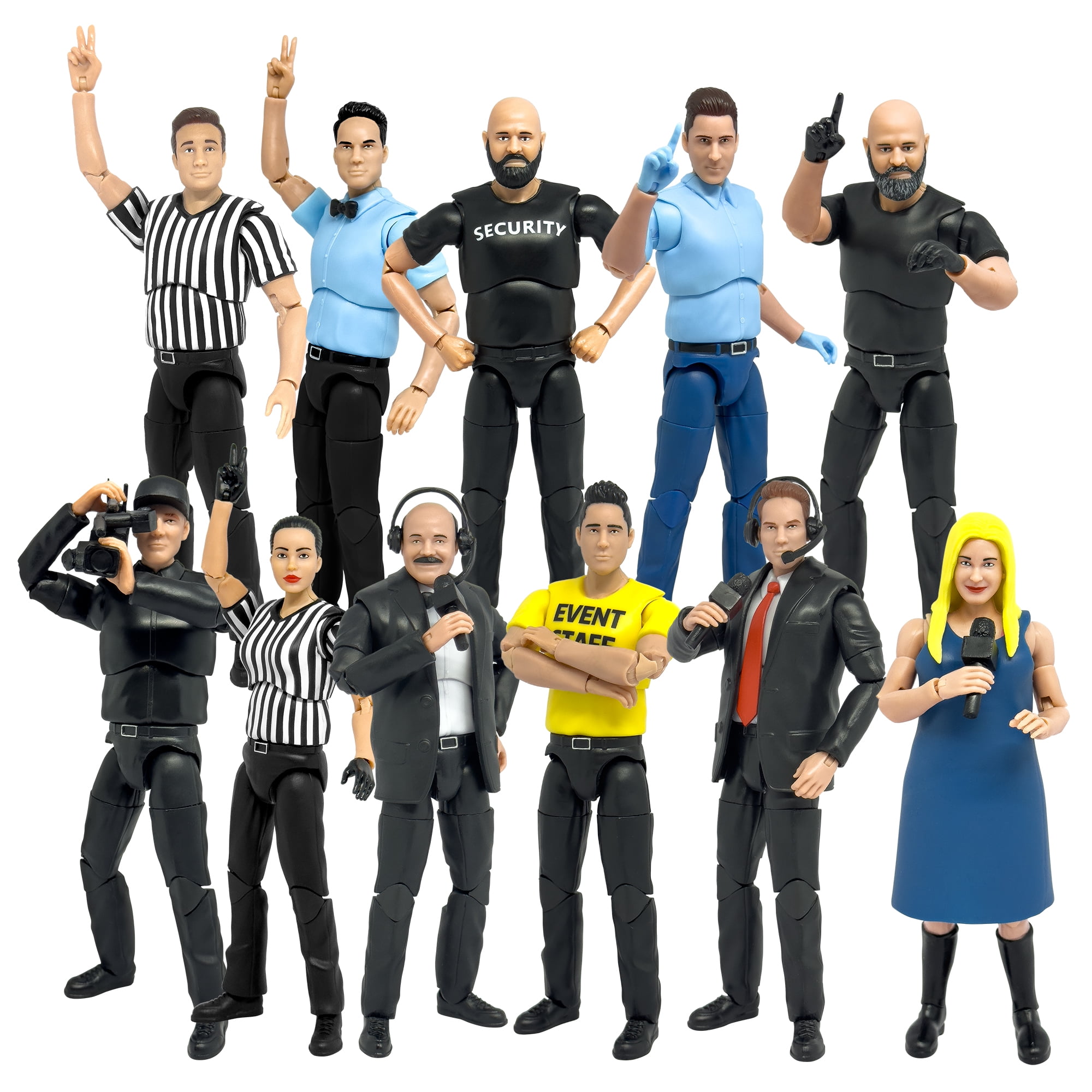 Set of all 11 Ultimate Wrestling Action Figures With Deluxe ...