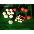 thumbnail image 1 of Set of balls for Old English Bagatelle (1 and 1/2 inch, 1 black, 4 red, 8 white), 1 of 1
