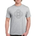thumbnail image 1 of Set of circles and a rhombus Men Athletic Heather T-Shirt, Male Medium, 1 of 4