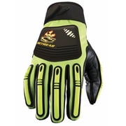 SetWear OIL-06-011 Oil Rigger Glove, Black & Green, Extra Large