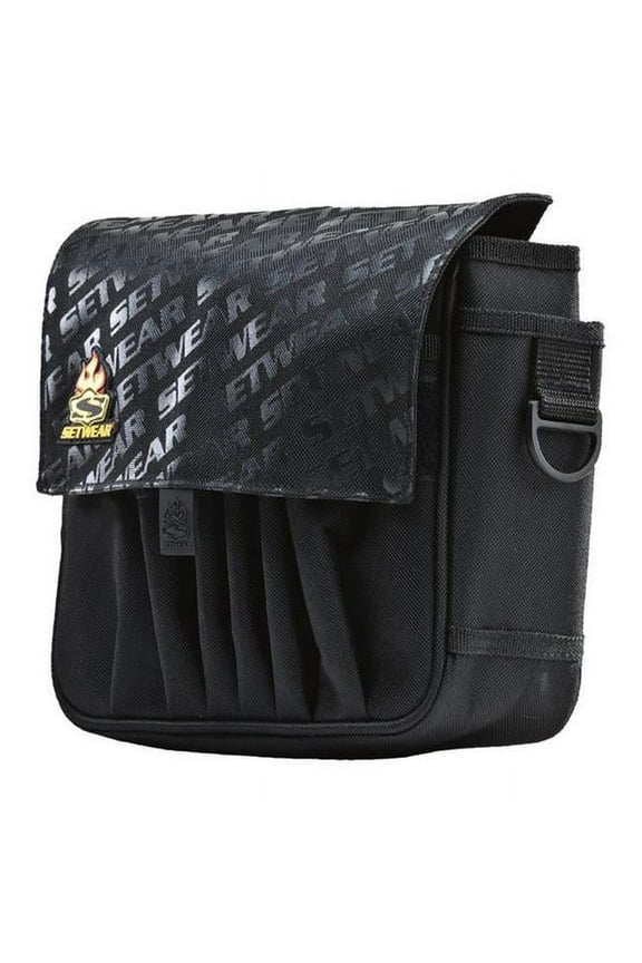 SW-05-515 7 x 8.5 in. Jumbo AC Pouch, Black