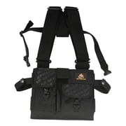 SetWear SW-05-539 9 x 8.5 in. Free Radio Chest Pack Ipad Hands, Black