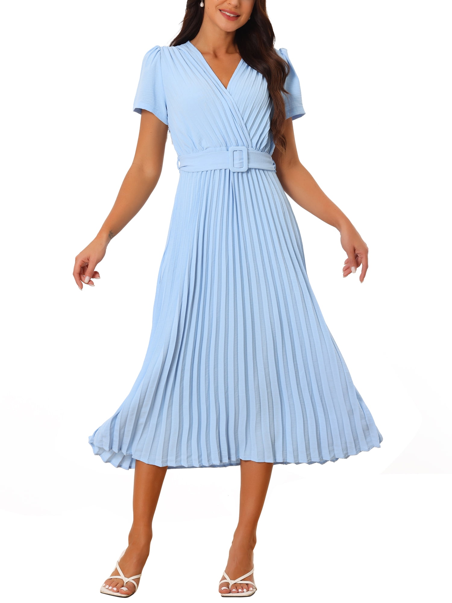 早割ex Casual Summer Women's T Seta V Smocked Sleeve Ruffle Neck Clothing