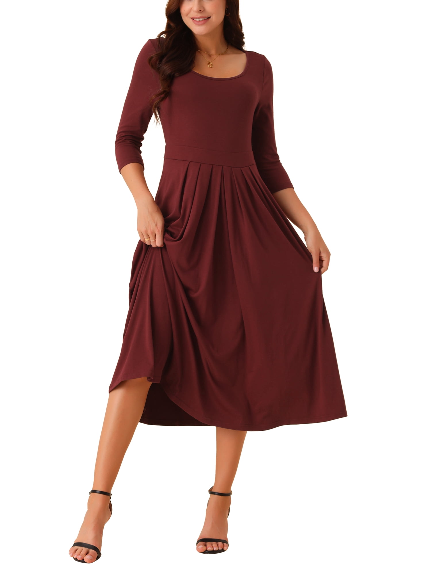 plus size jean dress Long Sleeve Patchwork Jeans Denim Dresses in – Cute & Classy 3 Ways To Dress Color:Red as Picture elegant dresses