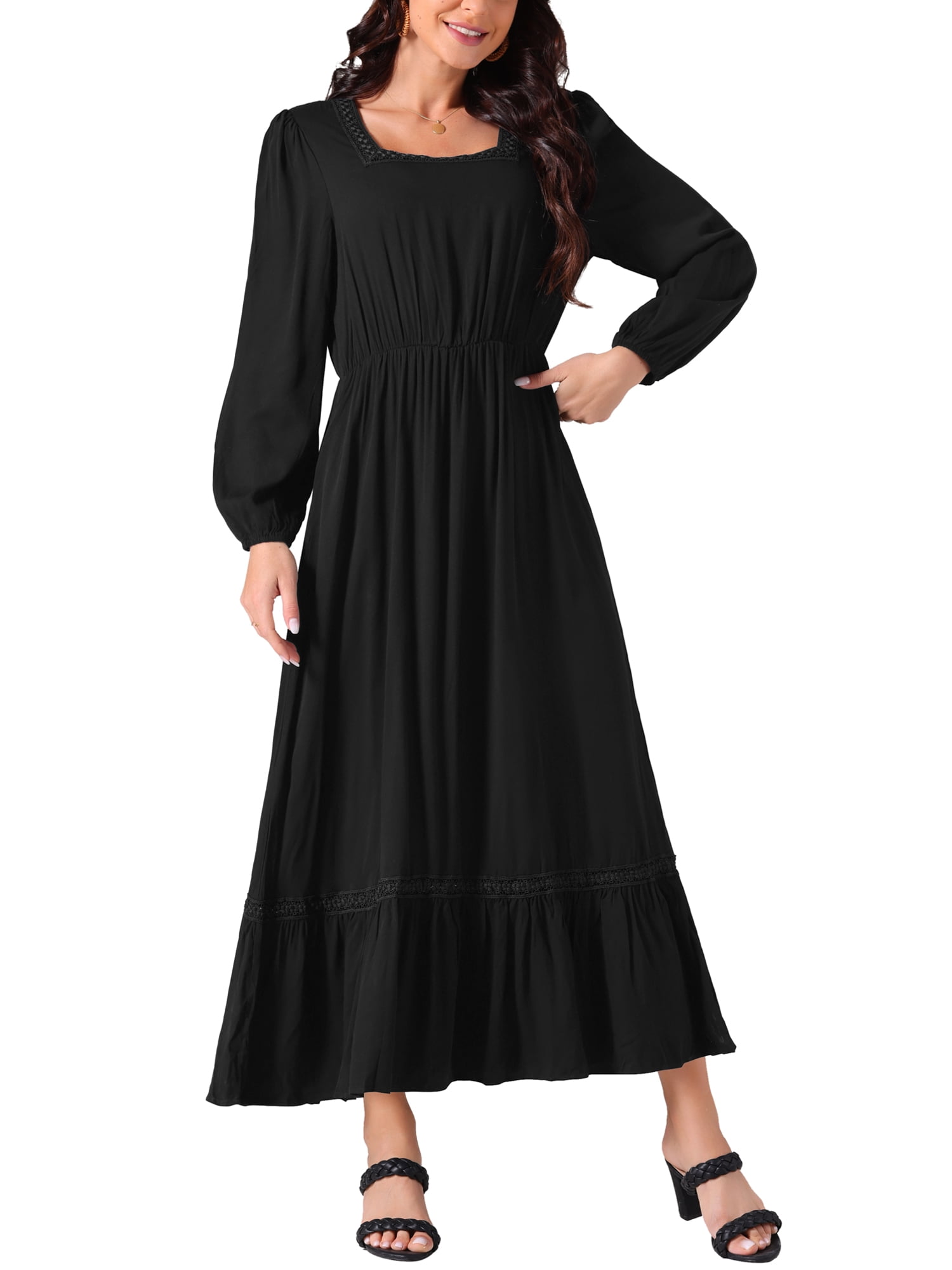 boho dresses walmart Bohemian Long Sleeve Dress
