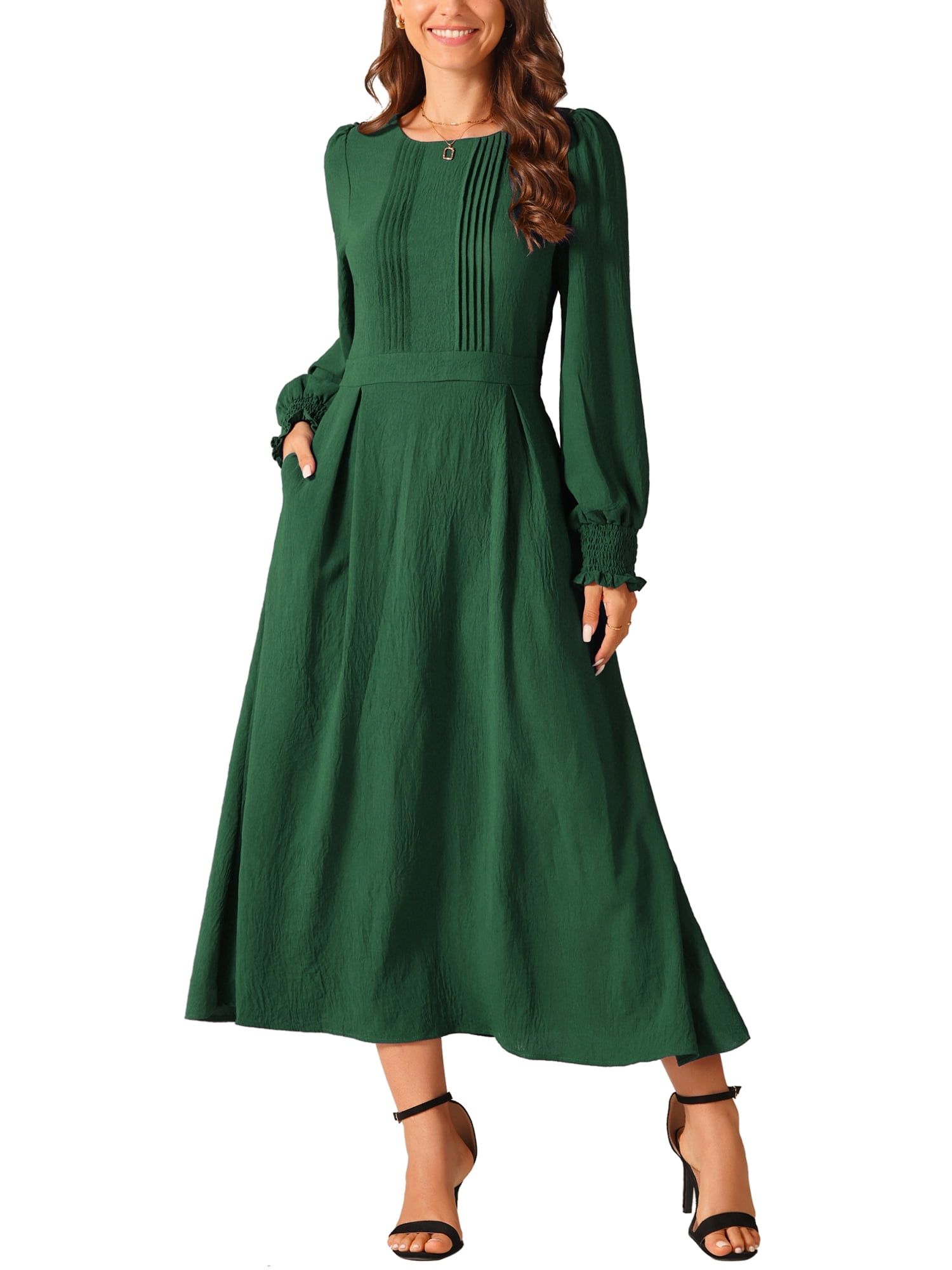 inspire-chic-women-s-dress-crewneck-long-sleeves-frilled-a-line-midi