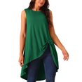 thumbnail image 1 of INSPIRE CHIC Women's High Low Hem Sleeveless Tunic Top Crewneck Dressy Casual Shirts, 1 of 5