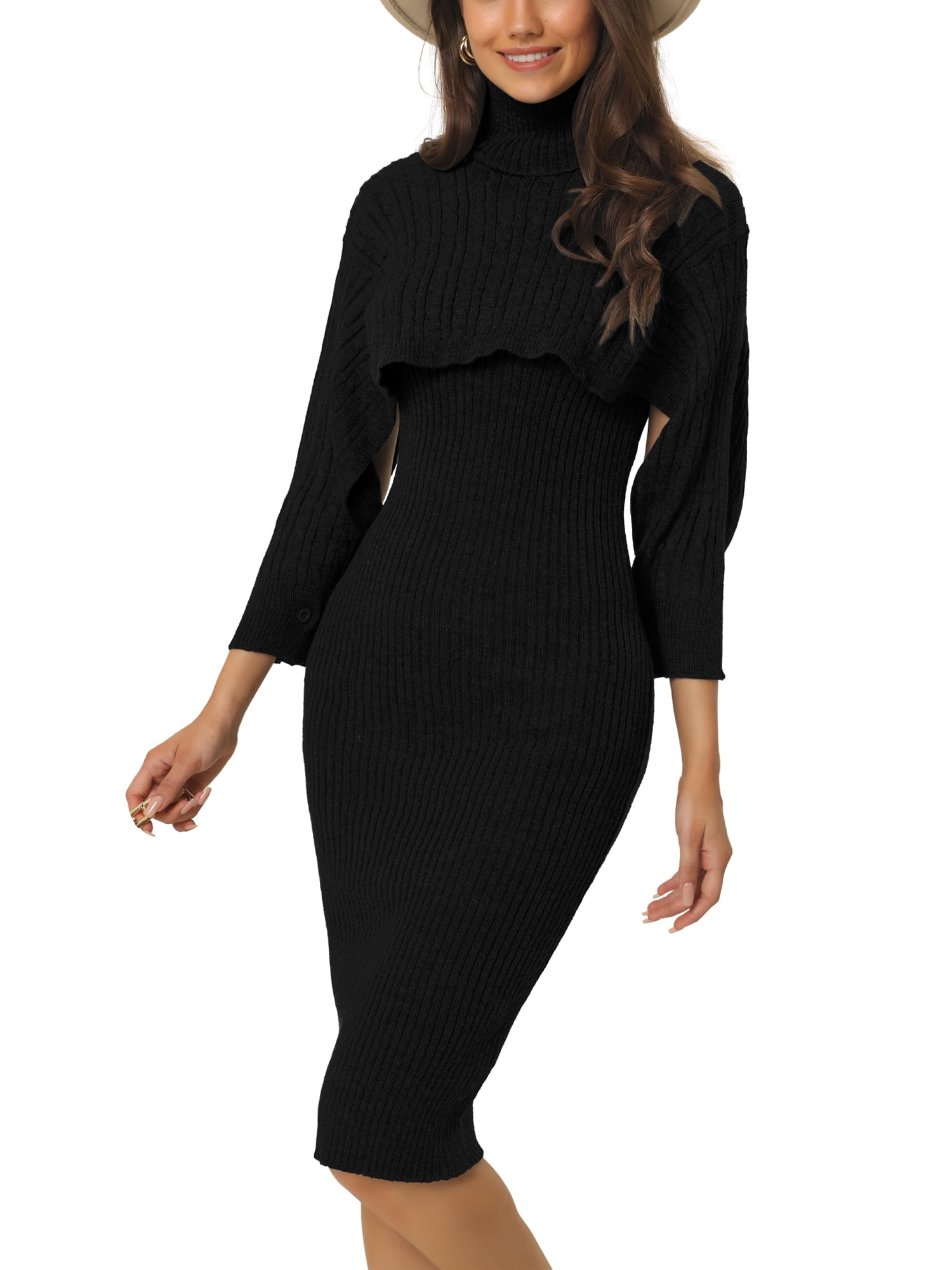 Women's Elegant Two Pieces Sweater Outfits Open Front Cardigan and Bodycon Skirt Sets main image 1