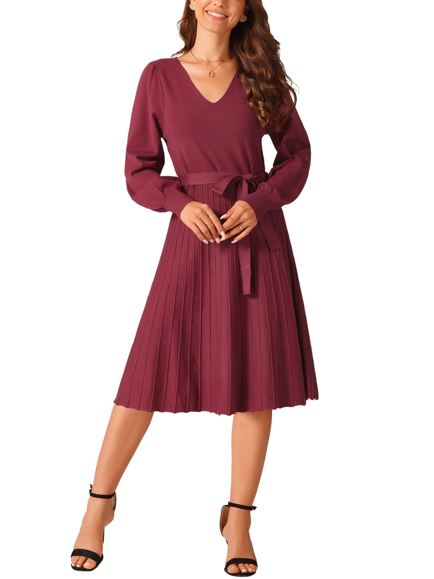 Women's Printed Tie-Sleeve Dress