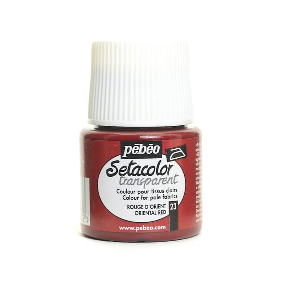 Setacolor Transparent Fabric Paint oriental red, 45 ml (pack of 3)
