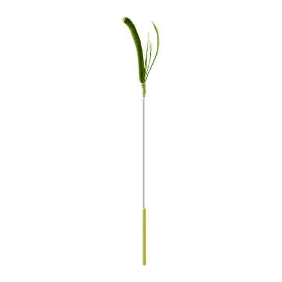 Setaria Grass Teasing Rod for Fun Interactive Play Kitten Wand Toy Felines Fitness Fishing Wand Toy Fun Exercise
