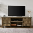 thumbnail image 1 of Setawix 70 Inches Farmhouse TV Stand for TV up to 80 Inches TV Entertainment Center with Storage Cabinet Rustic Wooden TV Console Table for Living Room, Bedroom and Office (Oak), 1 of 7