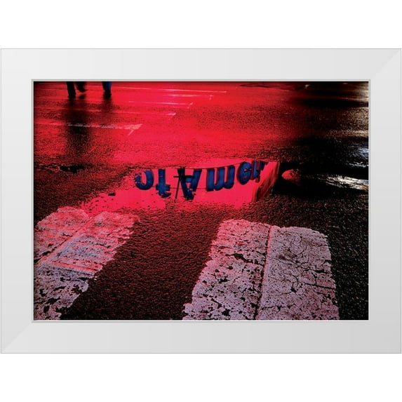 Setboun, Michel 14x11 White Modern Wood Framed Museum Art Print Titled - NY Reflets IV