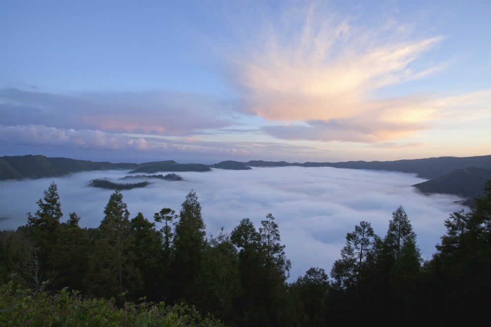Sete Cidades Sao Miguel Island Acores Portugal Canvas Art - Carl Bruemmer Design Pics (38 x 24)