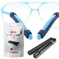 thumbnail image 1 of Setex Gecko Grip Temple Tip Grips for Glasses, (2 Black Pairs) USA Made, Innovative Microstructured Fibers Tips, 49mm Length & 7mm Width, 1 of 8
