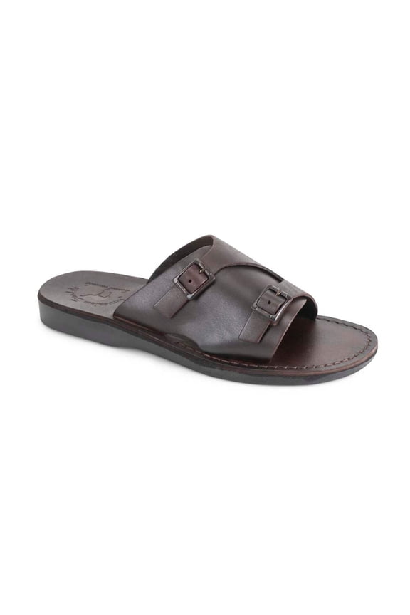 Seth - Leather Slide Sandal - Mens Sandals