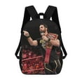 thumbnail image 1 of Seth Rollins Backpack, 17 Inch Laptop Backpack, Water-Resistant BookBag, Adjustable Shoulder Straps, Durable 600D Polyester, 1 of 9