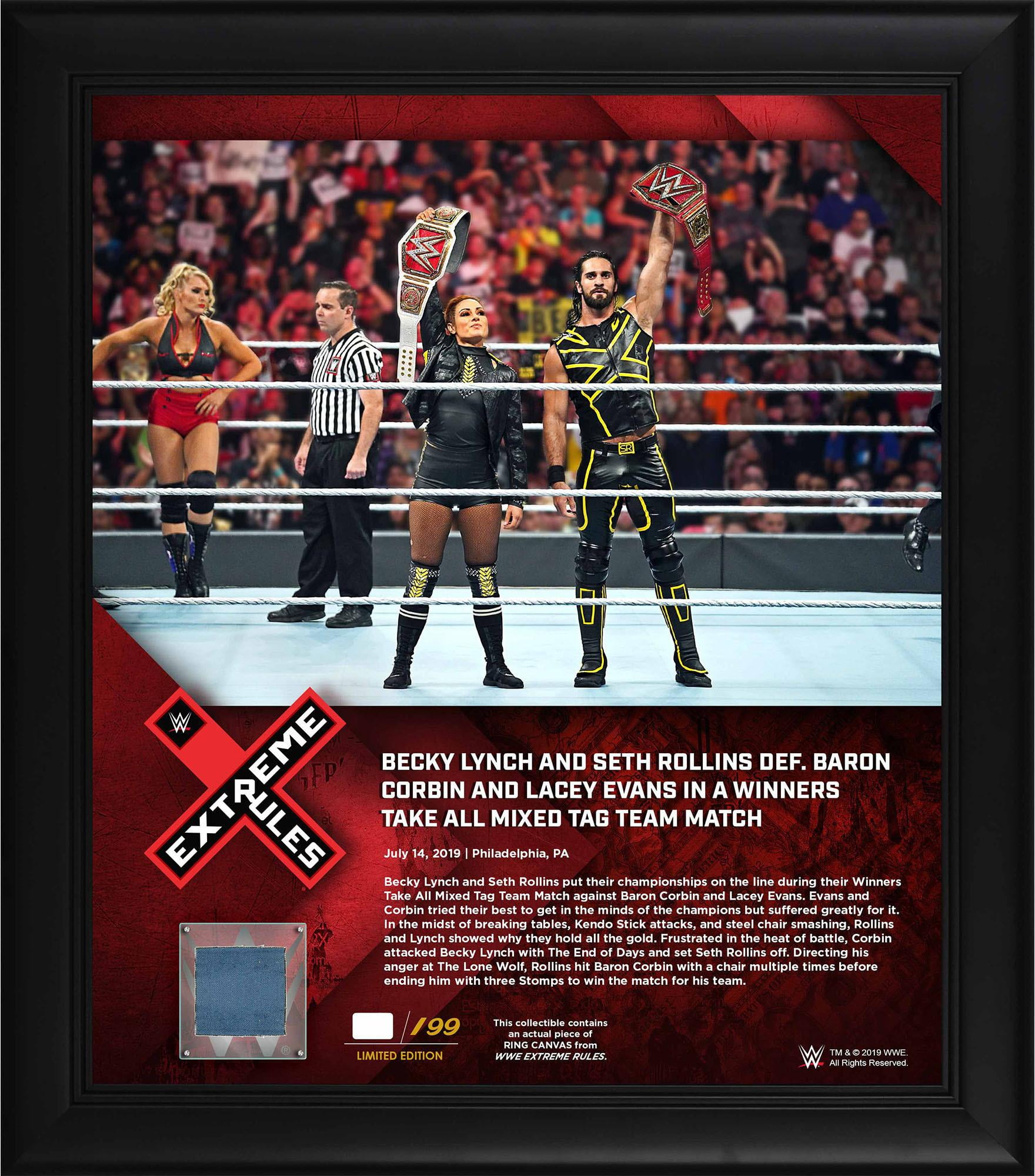 Seth Rollins & Becky Lynch World Wrestling Entertainment Framed 15