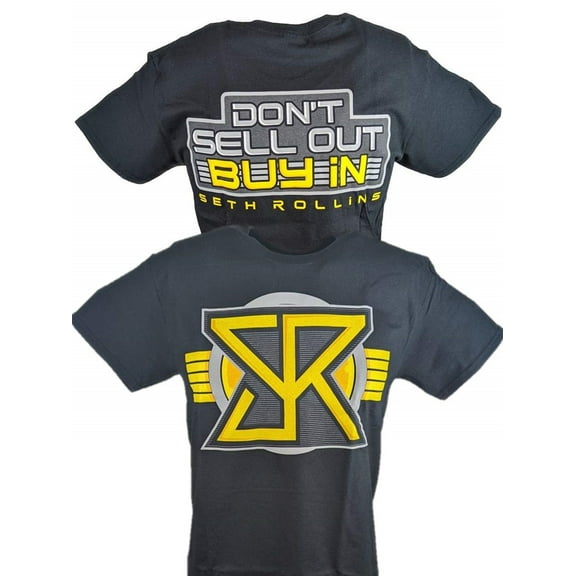 Seth Rollins Don't Sell Out Buy In Mens Black T-shirt L
