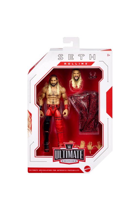 Seth Rollins (Red & Black) - WWE Ultimate Edition 30 Mattel WWE Toy Wrestling Action Figure