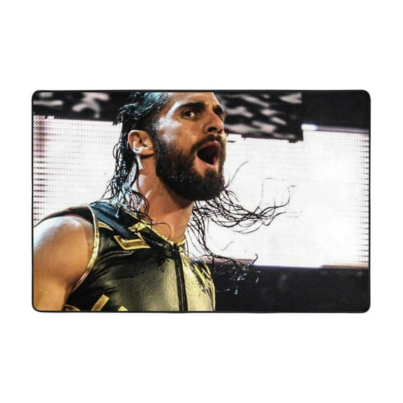 Seth Rollins Rug, Ultra Soft Flannel Area Rug With Non-Slip Backing, Plush Memory Foam Carpet Rug For Bedroom, Living Roo,M Dining Ro,Om Playroom, Absorbent Washable Floor Mat