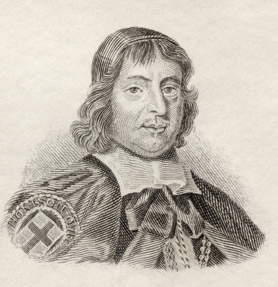 Seth Ward 1617 To 1689 English Mathematician Astronomer And Bishop From Crabbs Historical Dictionary Published 1825 Canvas Art - Ken Welsh Design Pics (28 x 30)