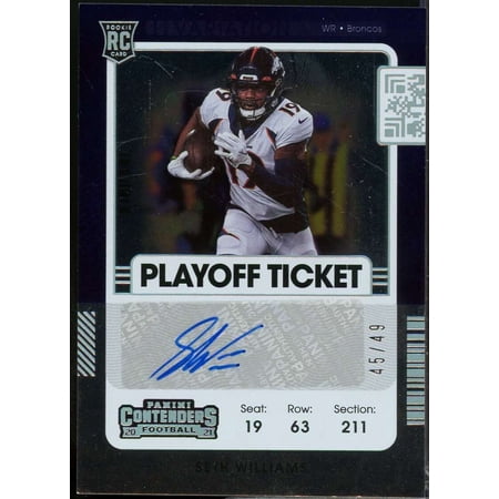 Seth Williams Rookie 2021 Panini Contenders Playoff Ticket Autograph /49 #247