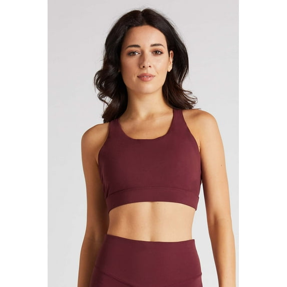 Setis Strappy Sports Bra - Burgundy