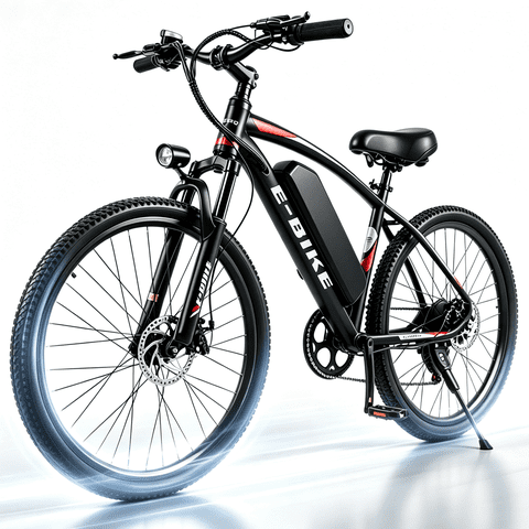 Setohet Bicicleta Eléctrica de 26" para Adultos, Potente Bicicleta Eléctrica de 500W con Batería Extraíble de 36V: Bicicleta Urbana de 7 Velocidades, UL2849