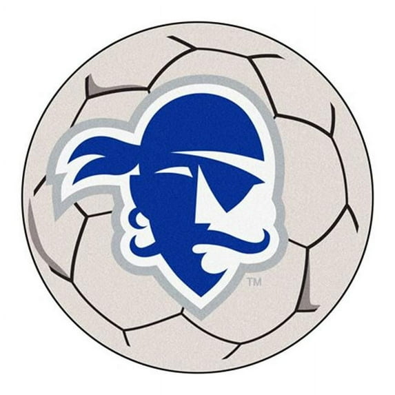 Seton Hall Soccer Ball Rug 29 in. diameter