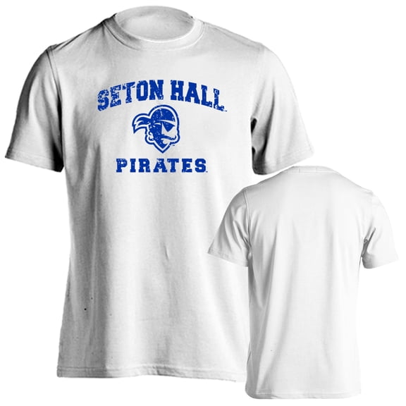 Seton Hall University Pirates Distressed Retro Short Sleeve T-Shirt