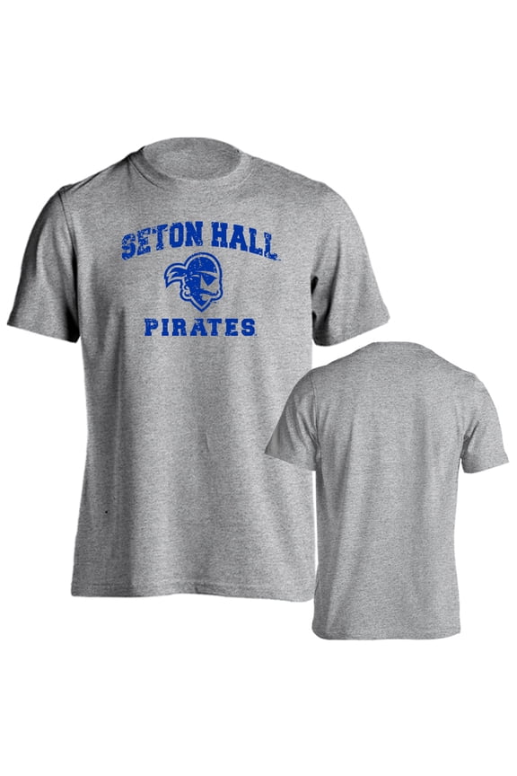 Seton Hall University Pirates Distressed Retro Short Sleeve T-Shirt
