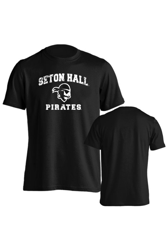 Seton Hall University Pirates Distressed Retro Short Sleeve T-Shirt