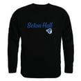 thumbnail image 1 of Seton Hall University Script Crewneck T-Shirt, Black - Small, 1 of 1