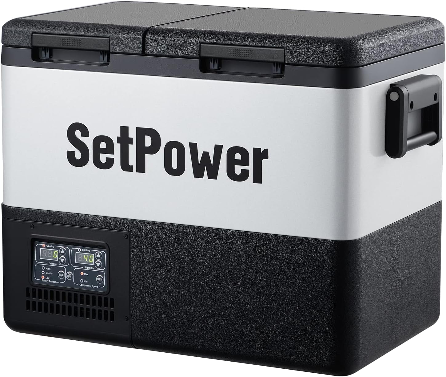 Setpower PT45 12V Portable Car Refrigerator Freezer, 48 Quart Dual Zone