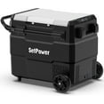Setpower RV60D PRO 60QT Portable Dual Zone Car Fridge & Freezer, DC Powered, 3 Year Warranty