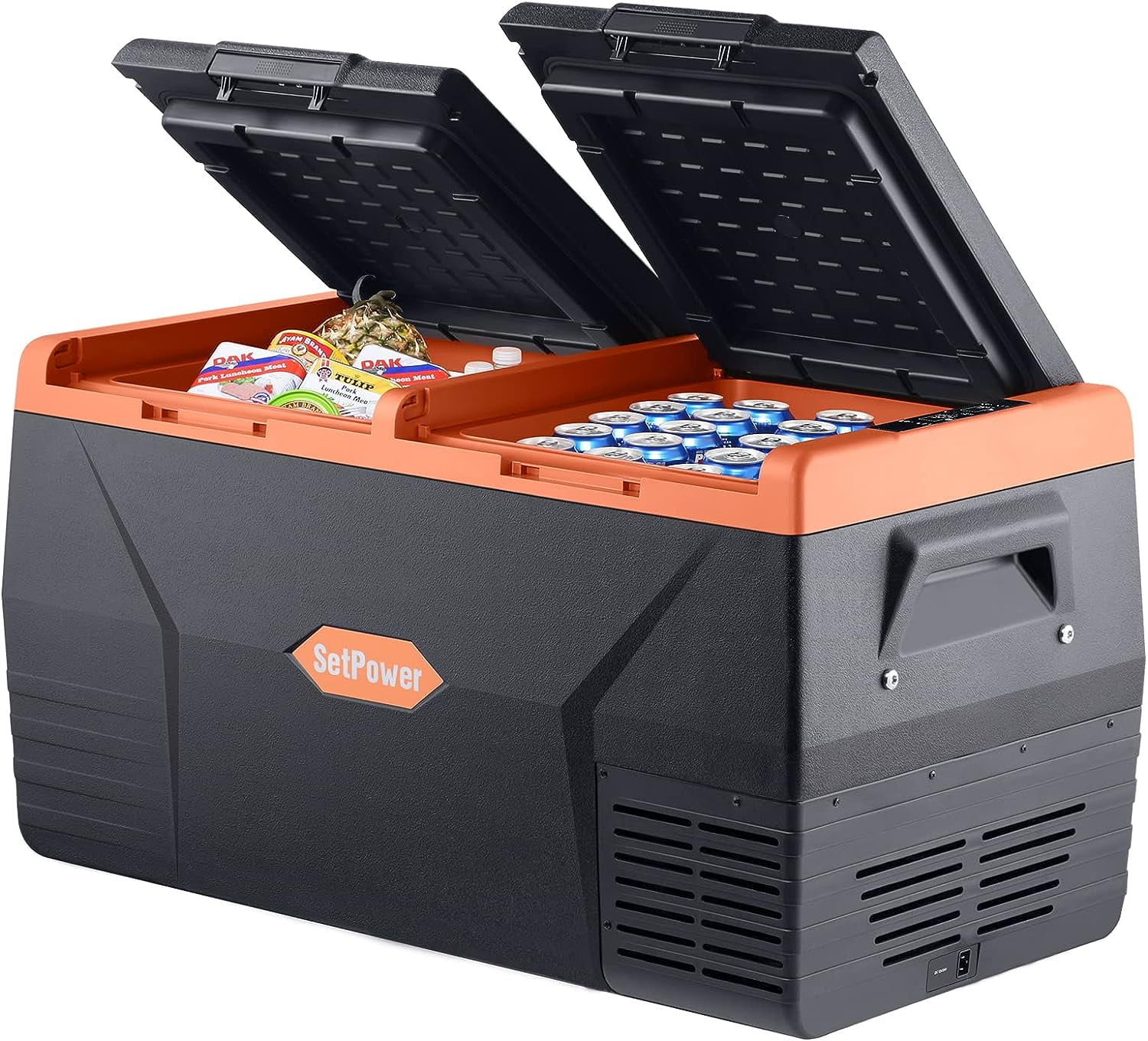 Setpower TC75 Dual Zone Portable Refrigerator Freezer, 80 Quart 12V Car