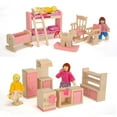 thumbnail image 1 of Sets of 8 People Wooden Dolls House Family Doll Toys, Lovely Happy Family Playset, DollHouse Accessories, Wooden DollHouse Dolls People Playset for Doll House, 1 of 7