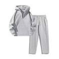 thumbnail image 1 of Sets For Men Fall Half Zip Hoodies Drawstring Joggers Sweatpants Set Matching Clothing Set, 1 of 3