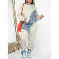 thumbnail image 1 of Sets Outifits 2022 Autumn Denim Patch Pocket Design Hoodie & Pants Set Of Two Fashion Casual Pieces For Women Tracksuits Elegant, 1 of 6