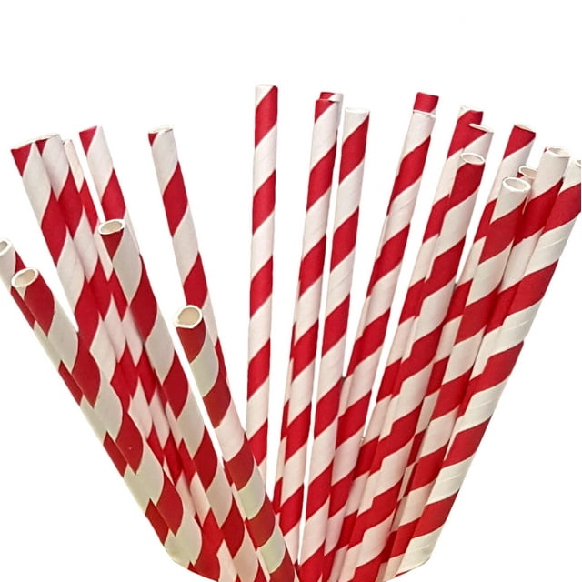 Sets of 100 Paper Straws Great for Birthday Wedding Baby Shower Party etc.