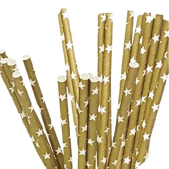 Sets of 100 Paper Straws Great for Birthday Wedding Baby Shower Party etc.