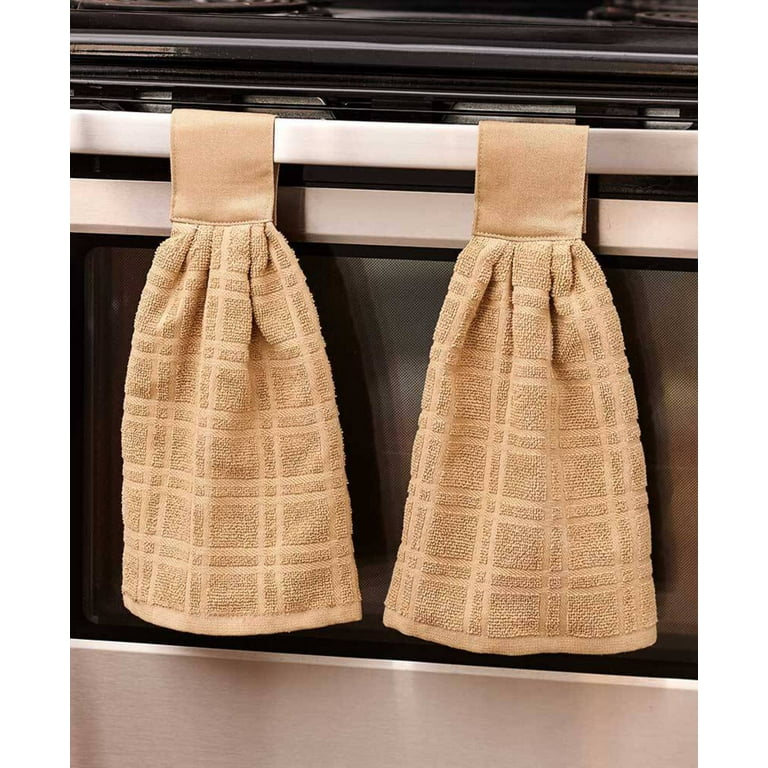 Set of 2 Hanging Kitchen Towels (Sand)