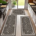 thumbnail image 1 of Sets of 3 Kitchen Rugs, Washable Boho Kitchen Rugs and Runner Carpets Non Slip Kitchen Area Rug for Laundry Room Entryway Hallway, 1 of 8