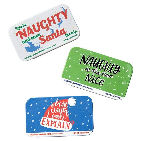 Sets of 3 Novelty Mint Tins - Naughty