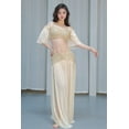 thumbnail image 1 of Sets of Top and Skirt Belly Dance Costumes Sequined Bead Retro Dresses, 1 of 9